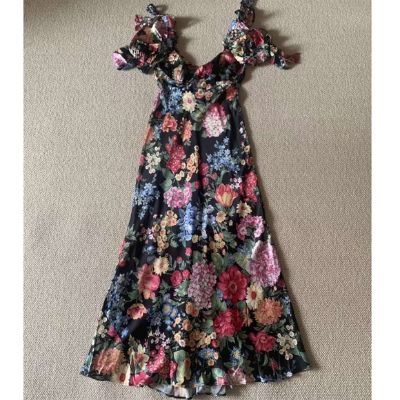 NEW Selkie The Puck Poet Slip Midi Dress - Picture 7 of 15